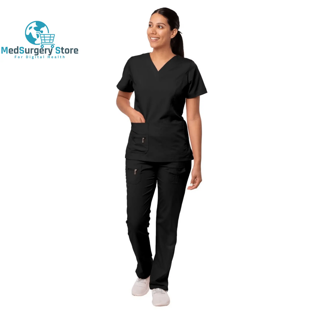 Neue chirurgische Uniformen Frau Scrubs Medico Arbeit tragen Top und Hose Sets klinische medizinische Anzug Kleidung für Arzt Krankenpflege Uniform