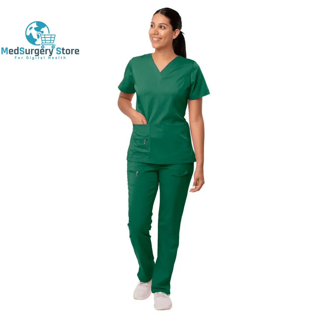 Neue chirurgische Uniformen Frau Scrubs Medico Arbeit tragen Top und Hose Sets klinische medizinische Anzug Kleidung für Arzt Krankenpflege Uniform