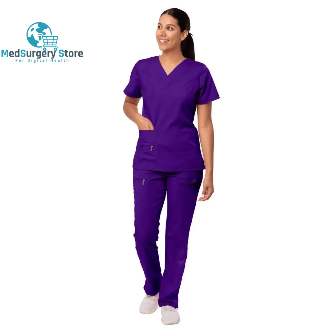 Neue chirurgische Uniformen Frau Scrubs Medico Arbeit tragen Top und Hose Sets klinische medizinische Anzug Kleidung für Arzt Krankenpflege Uniform